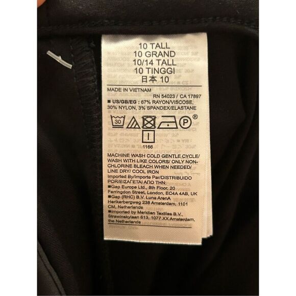 NWT Gap Ponte Flare Slit Pants 8 Tall - Picture 11 of 15